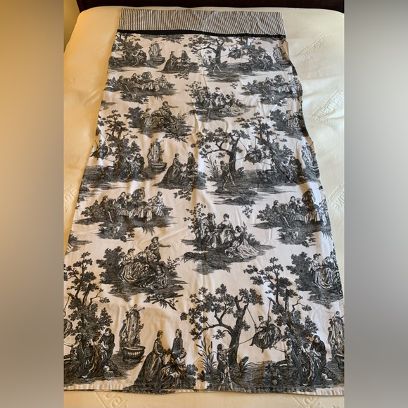 Waverly Bath Waverly Country Life Shower Curtain Black Toile French
